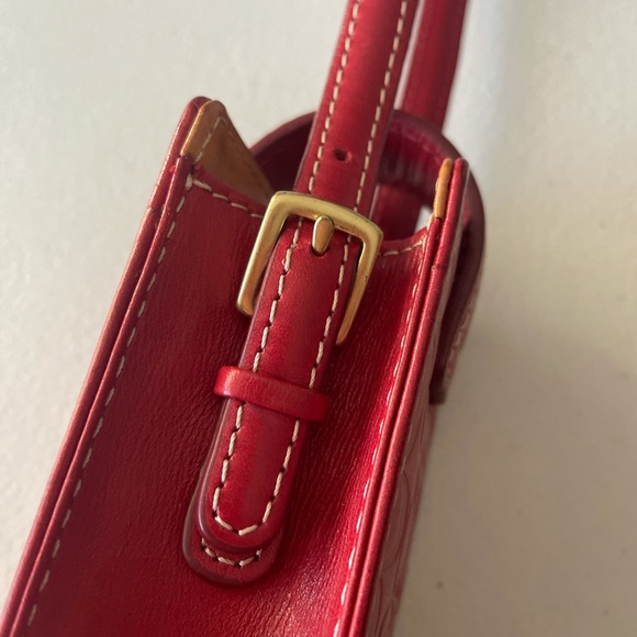 Vintage Coach Leather Accessory Holder with Buckle Strap - Picture 5 of 11